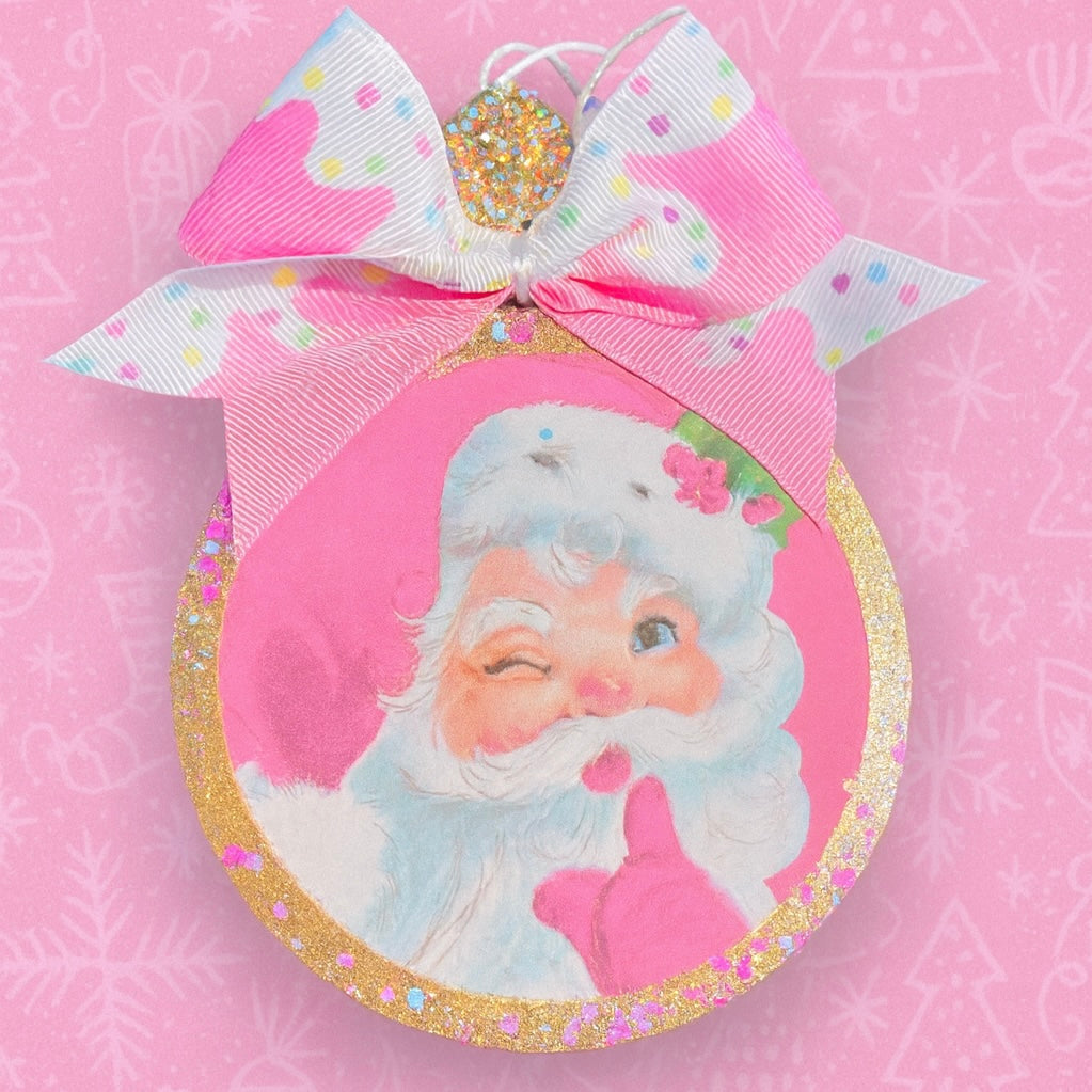 Pink Santa Vintage