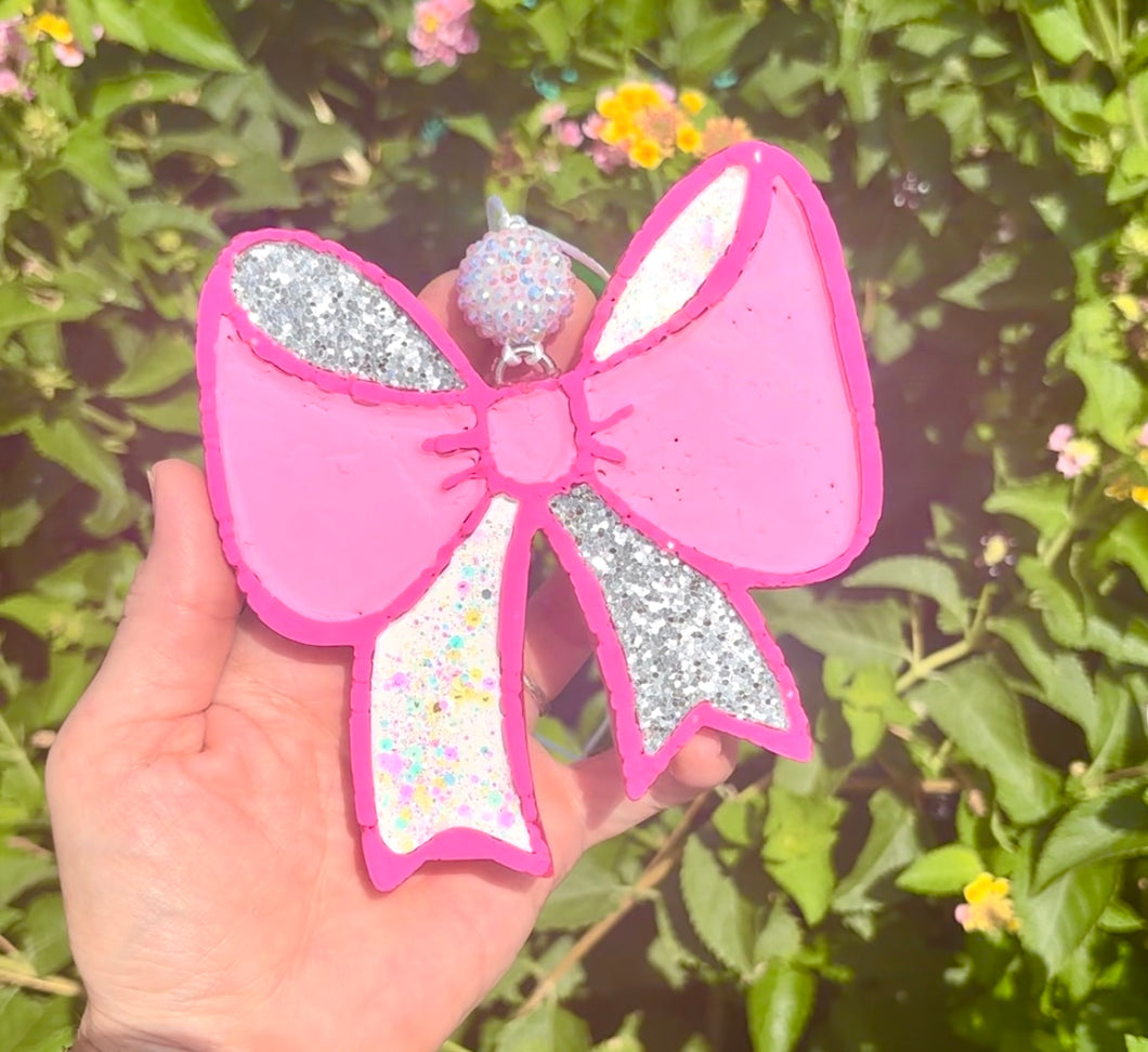 Pink Glitter Bow