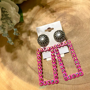 Pink Western Concho Rhinestone