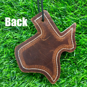 Texas Pony Print Leather Charm